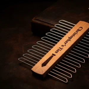 Personalized Wooden Tie & Belt Hanger – Custom Engraved Organizer Gift for Men